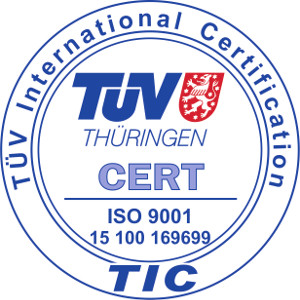 ISO 9001 - TUV international certification